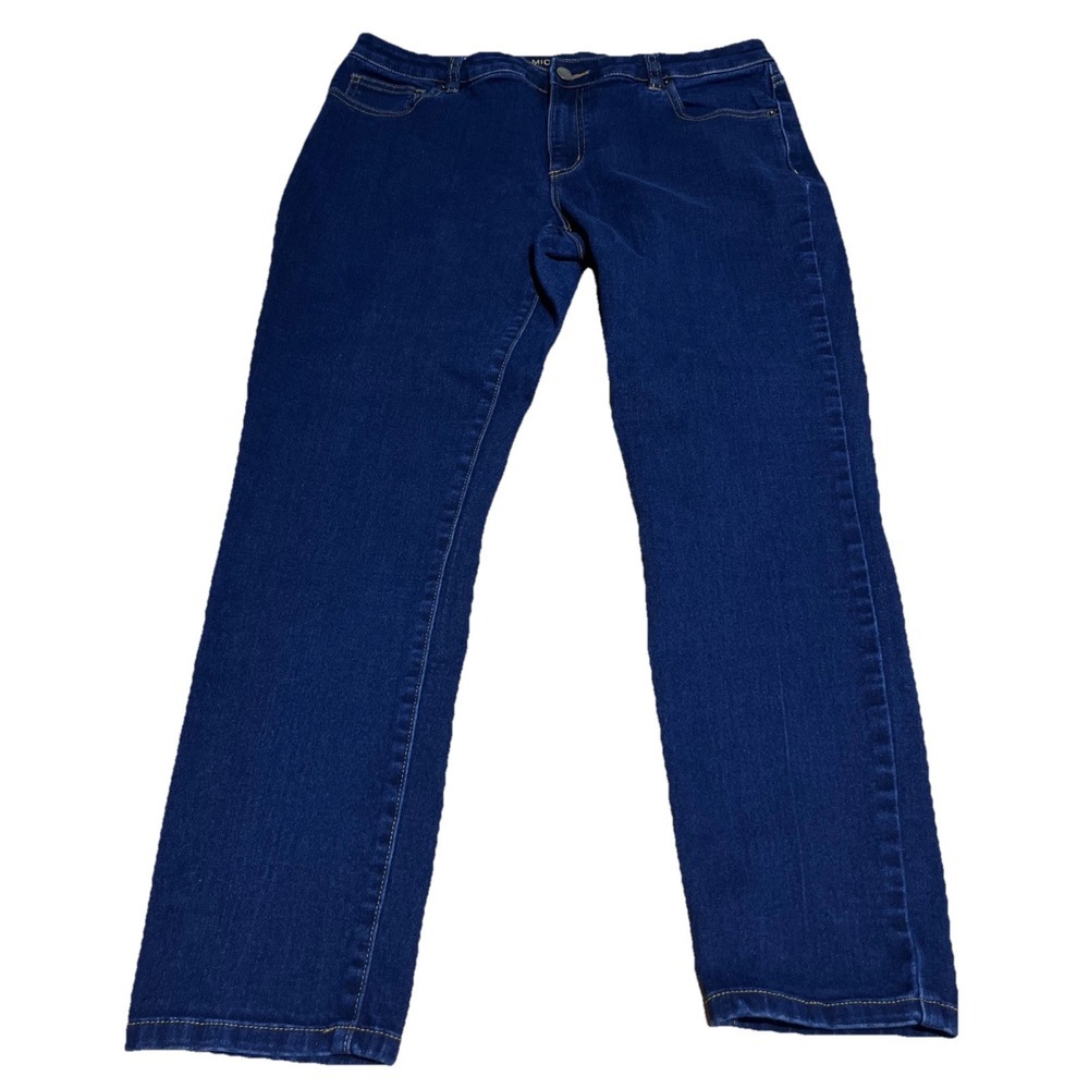 Michael Kors Jeans Women's Size 12 34x28‎ Blue Skinny Leg  Cotton Blend Stretch
